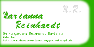 marianna reinhardt business card